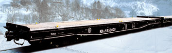 NX70 flat railway wagon 