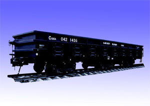 c100A open top railway wagon