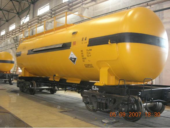 gj70 liquid alkali tank railway wagon
