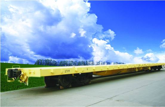Model N50 long flat railway wagon